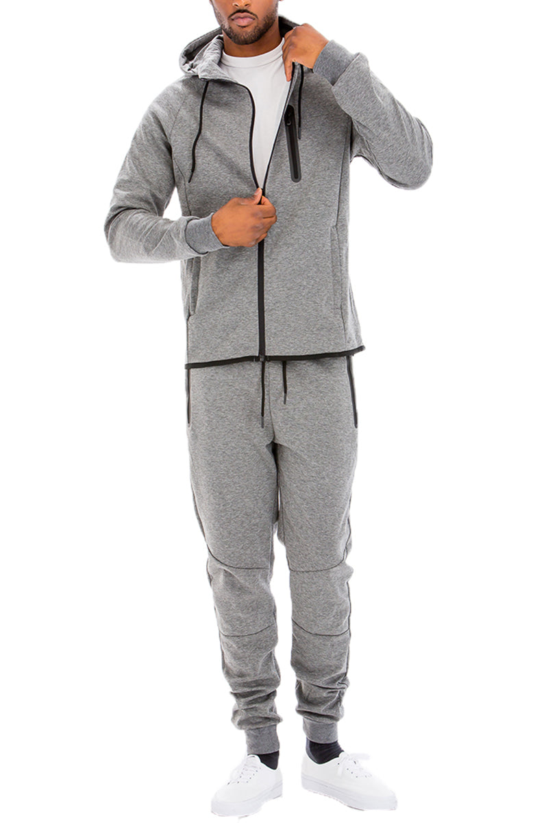 Loungewear Sweat Suit Set- Gray