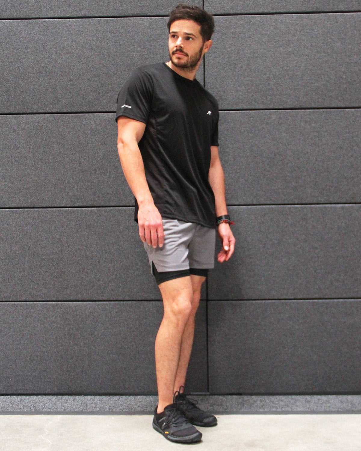 Short Sleeve Activewear Shirt- Black