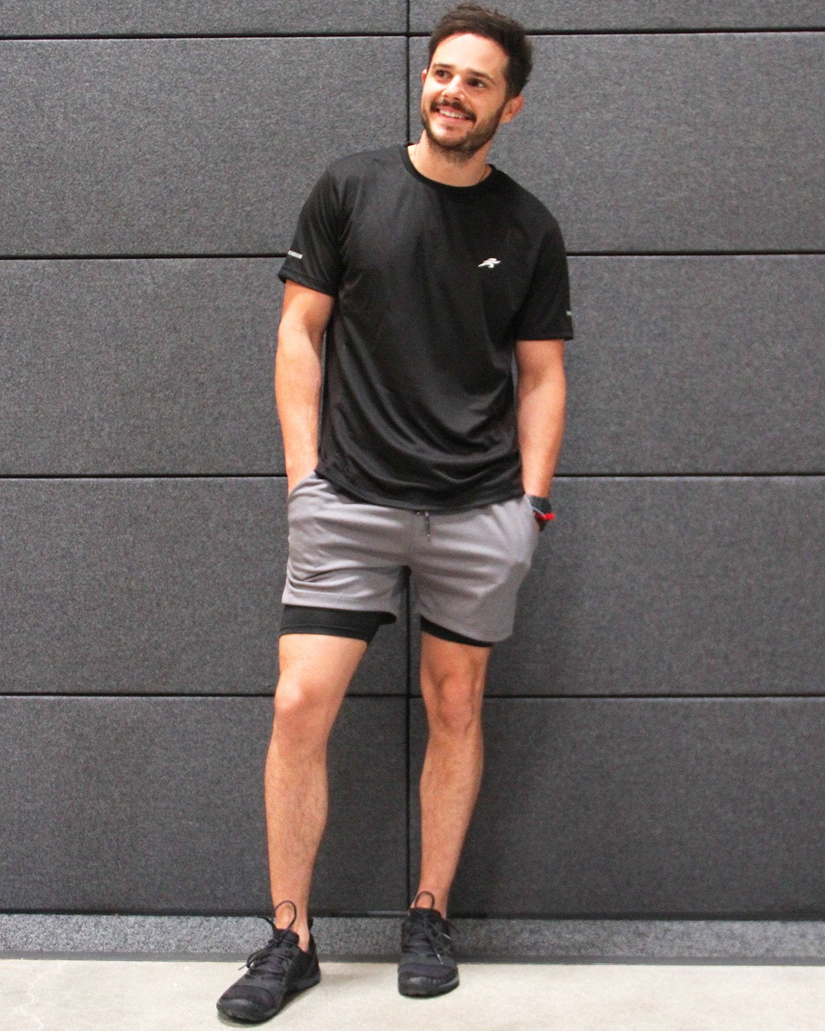 Short Sleeve Activewear Shirt- Black