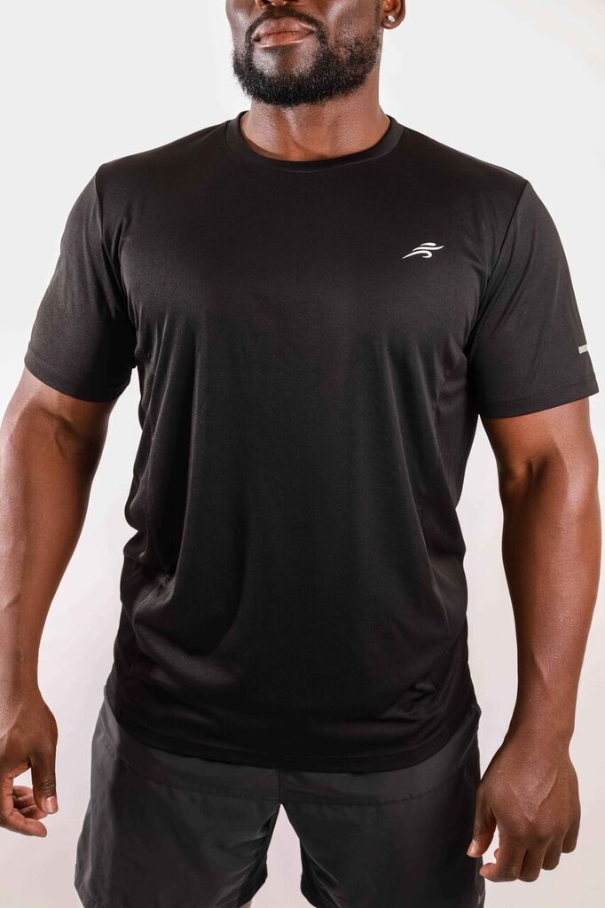 Short Sleeve Activewear Shirt- Black