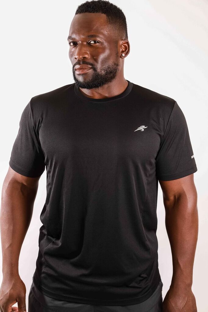 Short Sleeve Activewear Shirt- Black