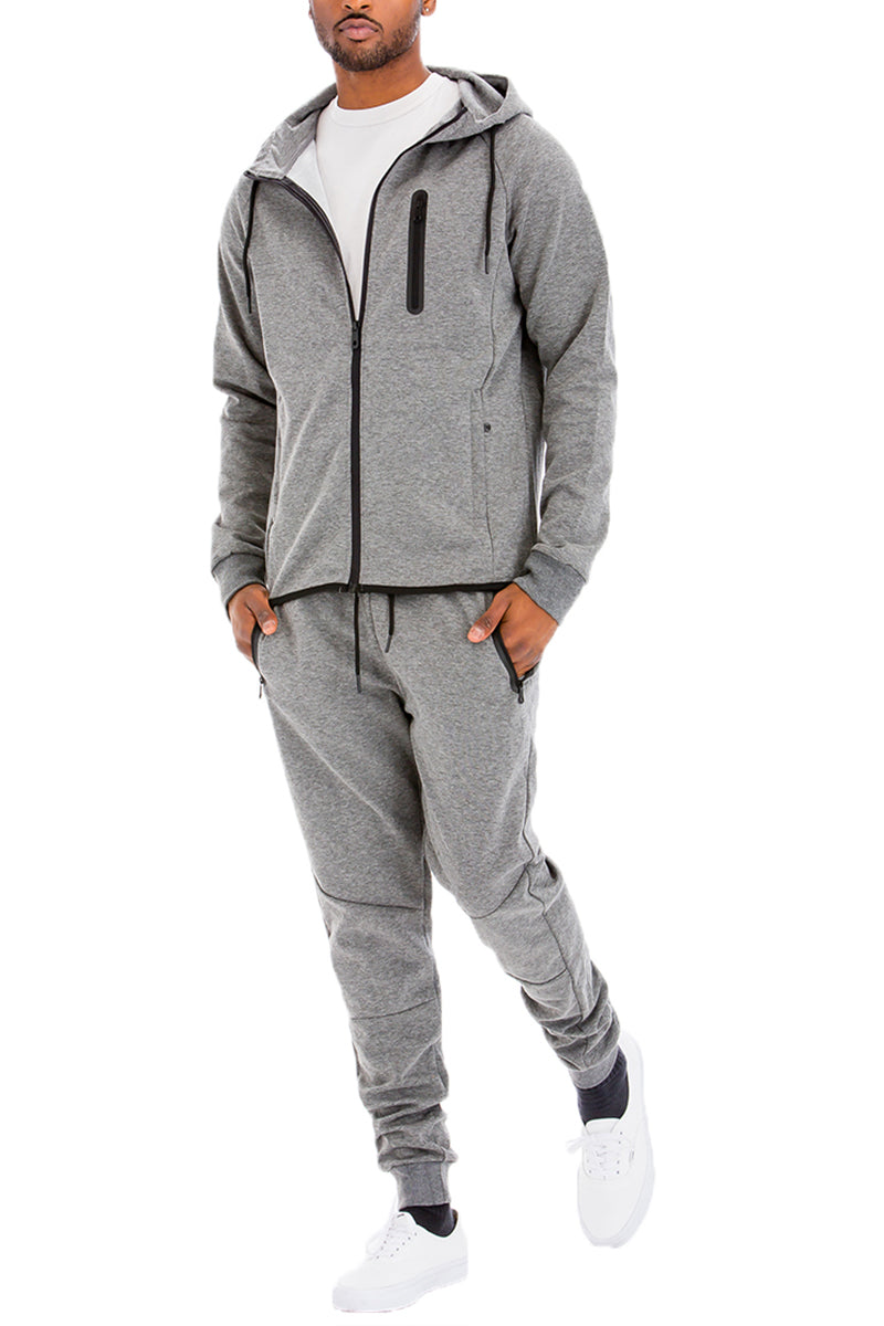 Loungewear Sweat Suit Set- Gray